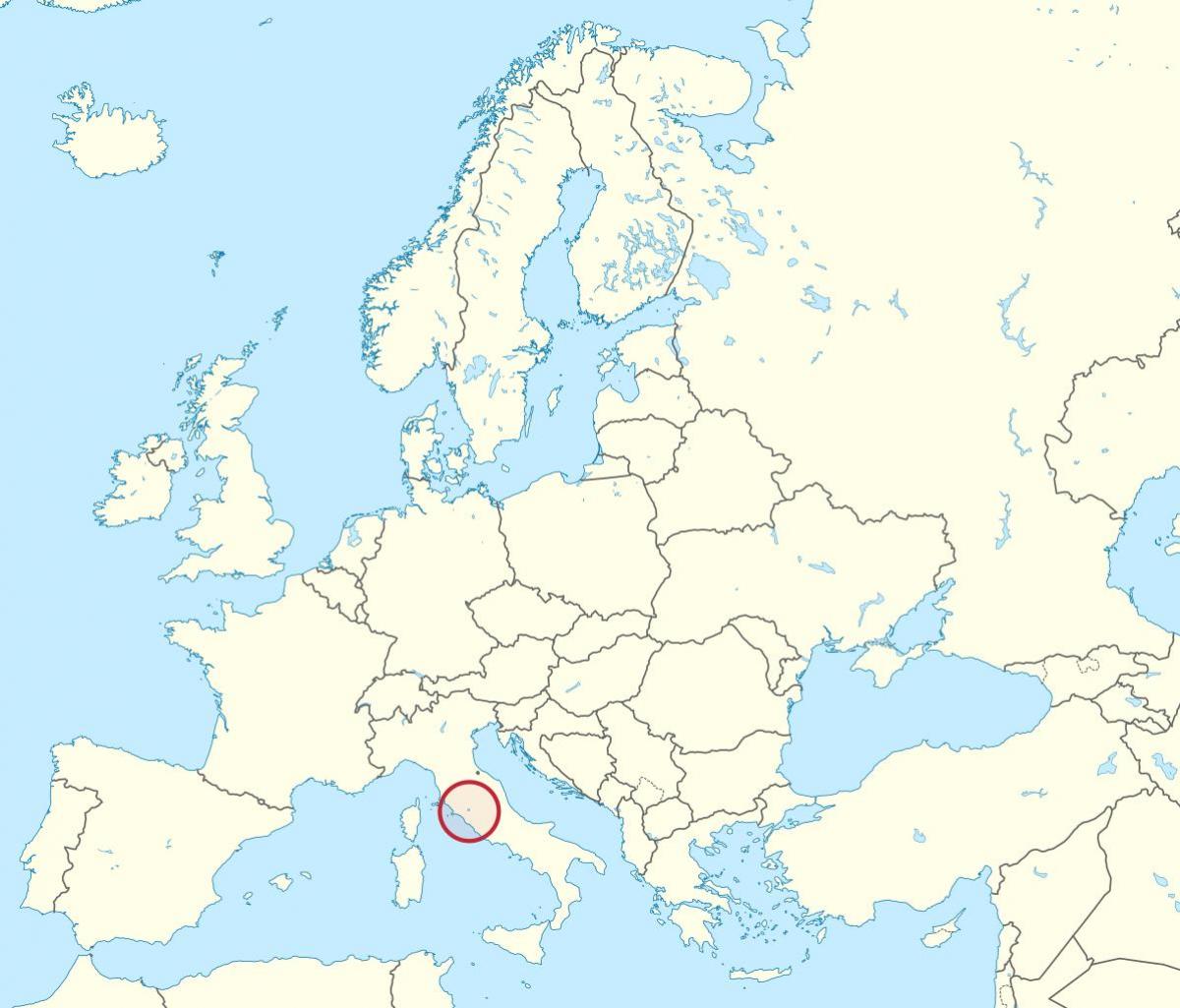 Mapa de la ciutat del Vaticà europa
