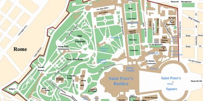 Mapa del Vaticà en