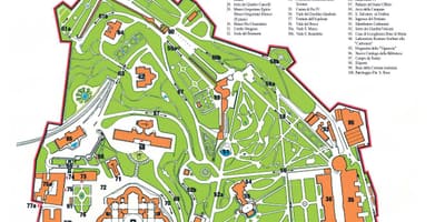 Ciutat del vaticà mapa turístic
