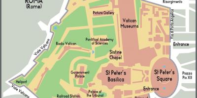 Mapa del concili Vaticà entrada 